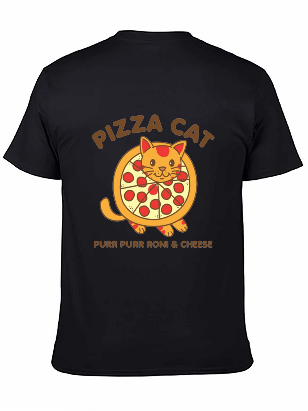 Pizza Cat T-Shirt - Purr Purr Roni & Cheese