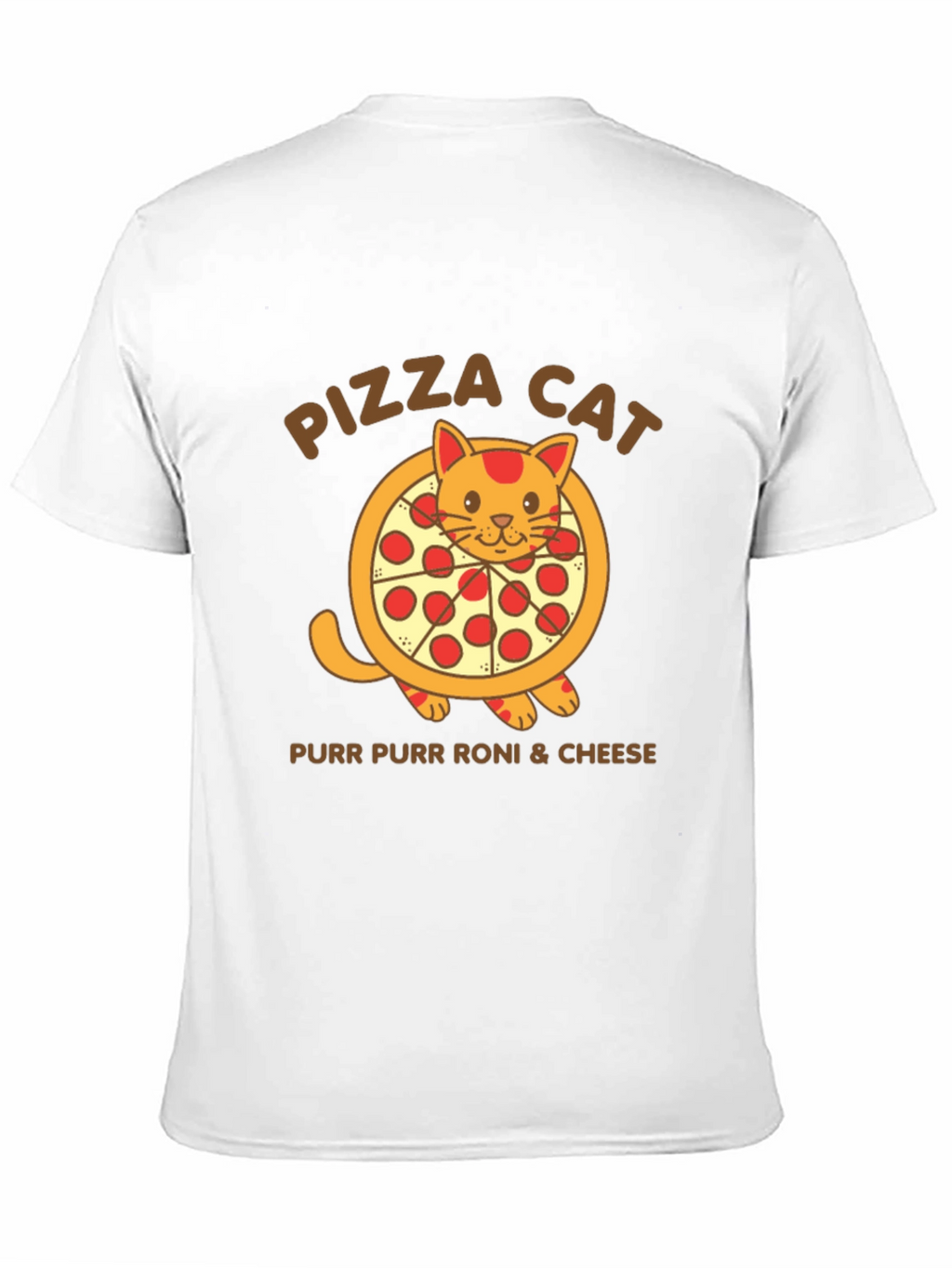 Pizza Cat T-Shirt - Purr Purr Roni & Cheese