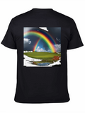 Rainbow Scene Black T-Shirt