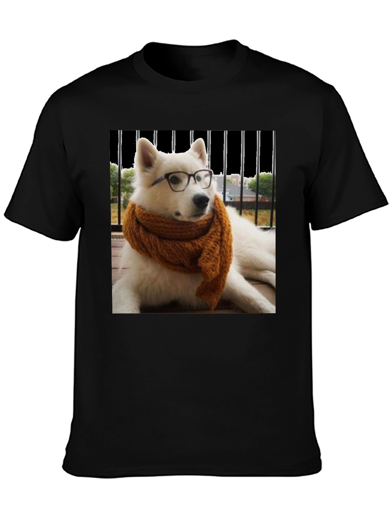 Dog with Glasses Graphic Tee