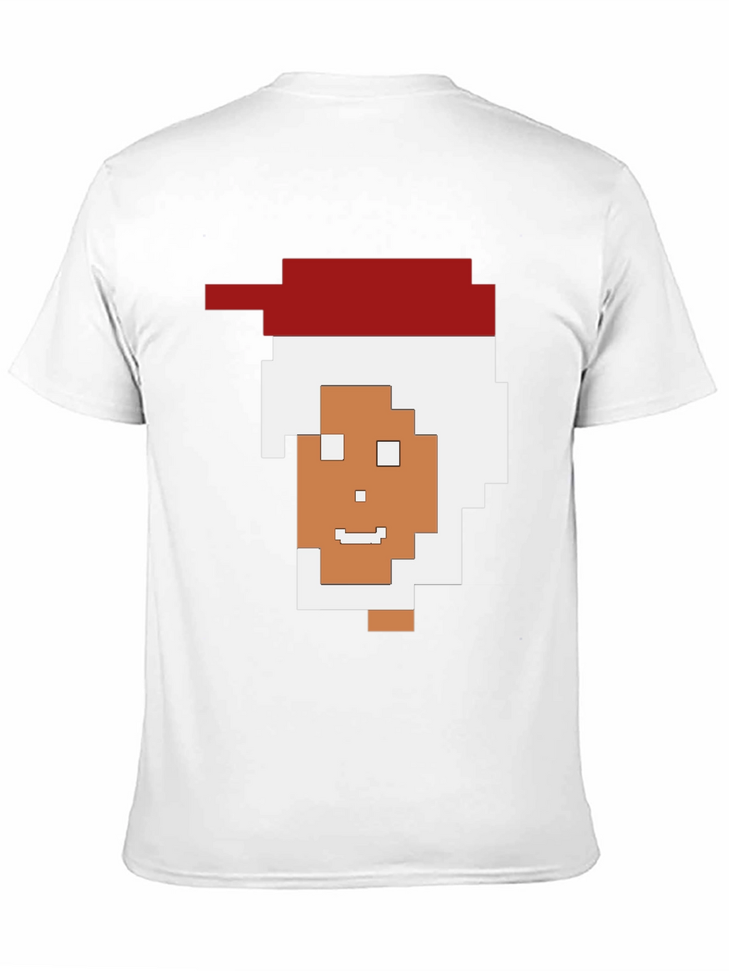 Pixelated Santa Black Tee