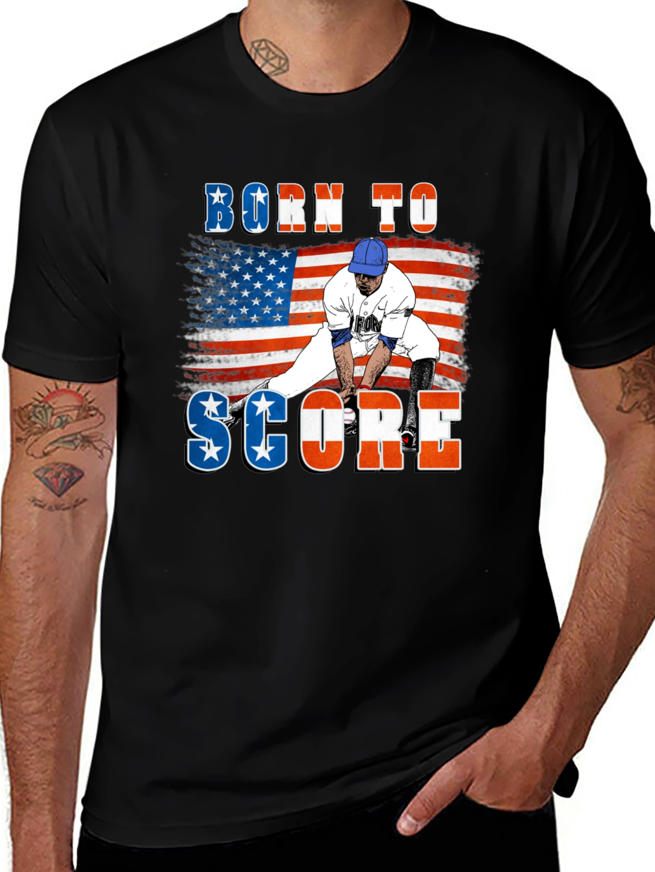 Born to Score Baseball T-Shirt