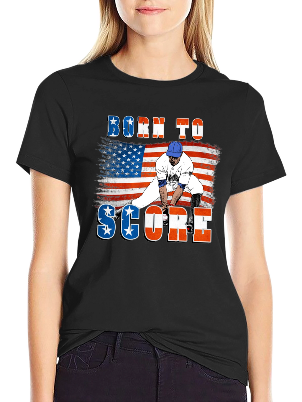 Born to Score Baseball T-Shirt
