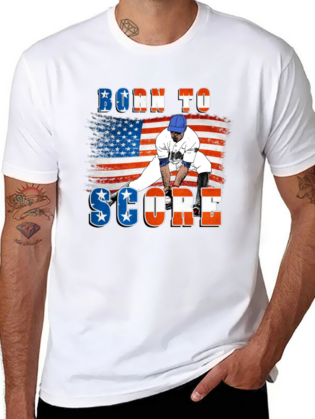 Born to Score Baseball T-Shirt