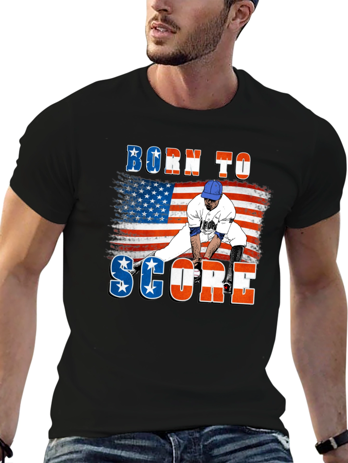 Born to Score Baseball T-Shirt