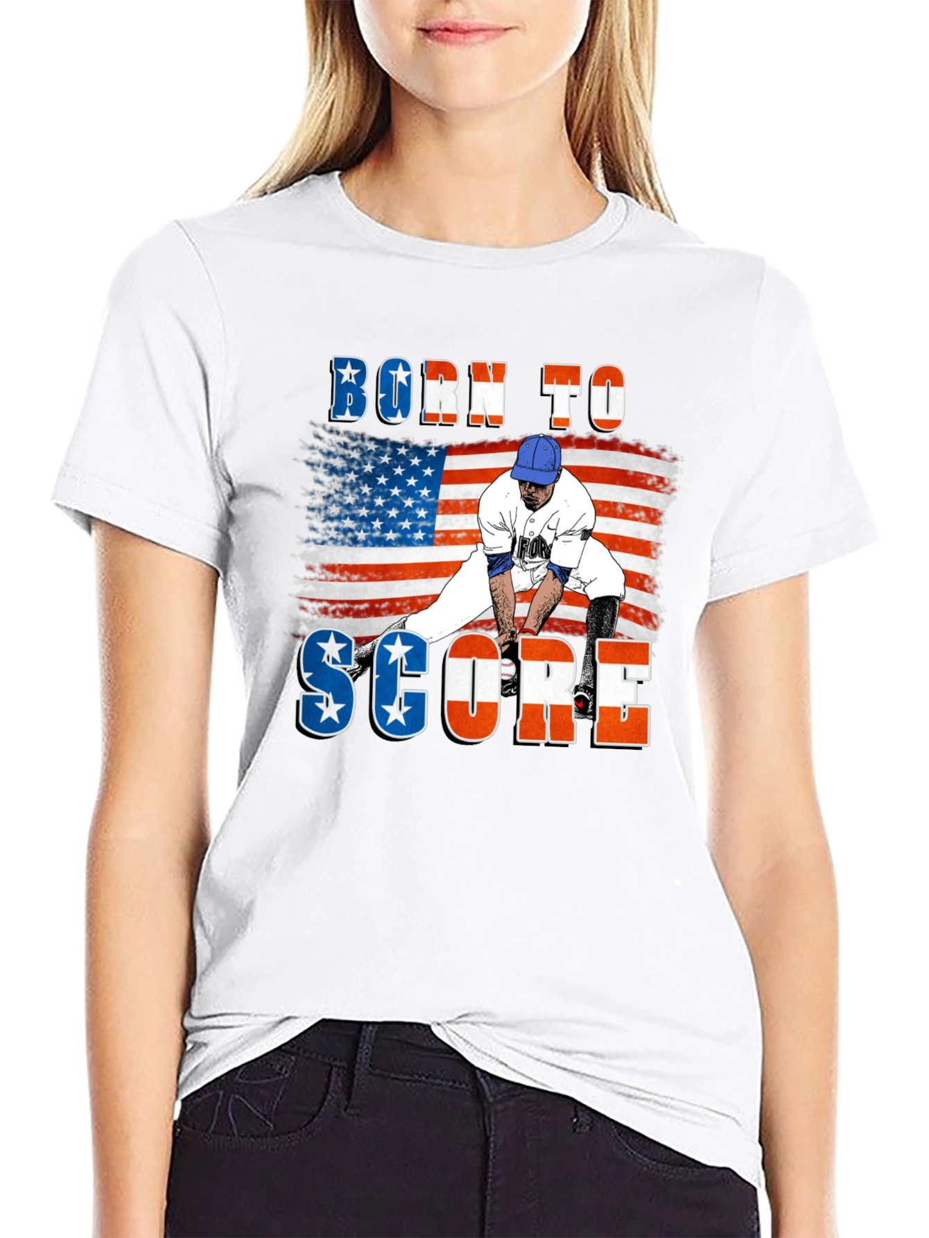 Born to Score Baseball T-Shirt