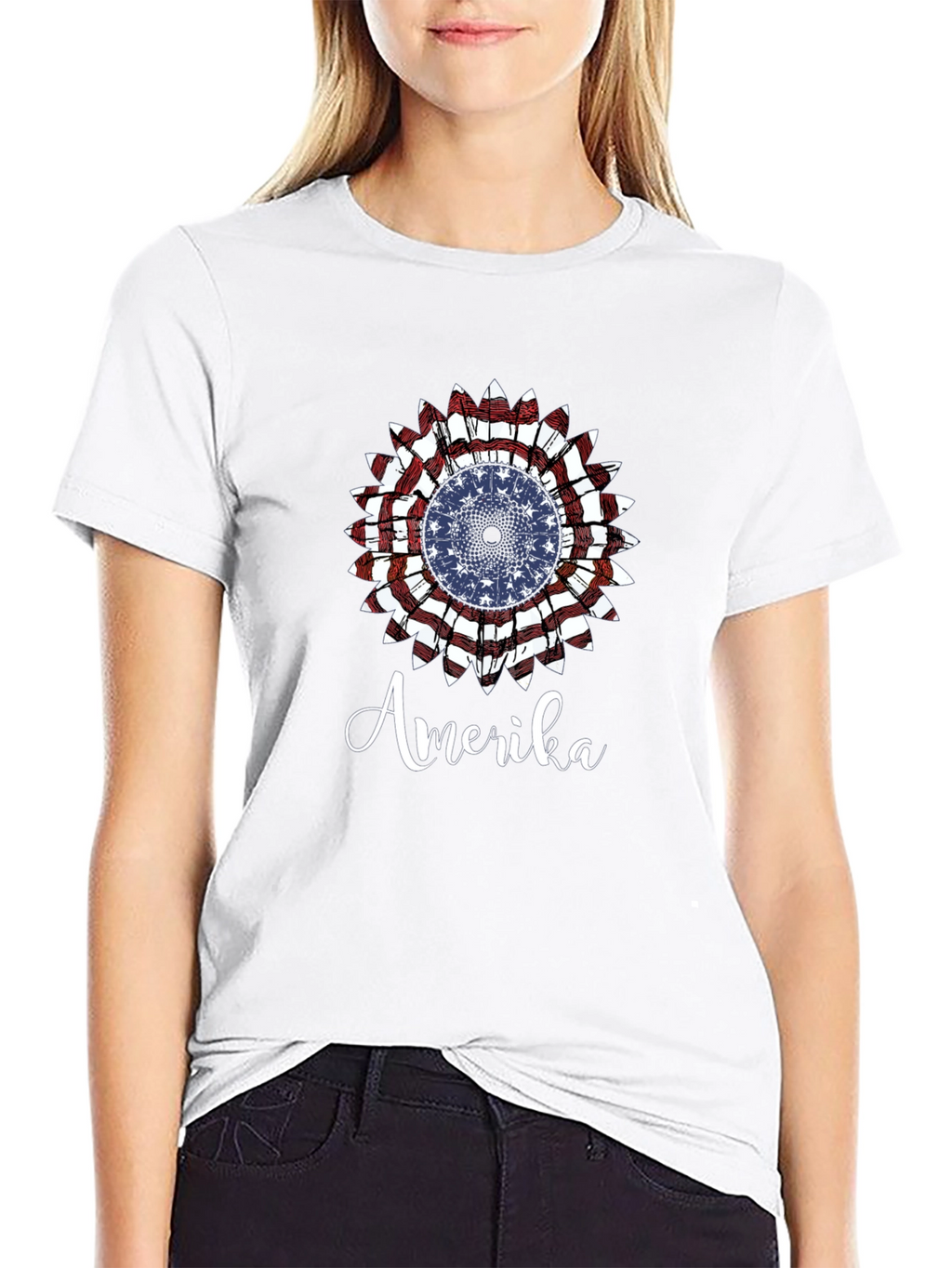 Amerika Patriotic Graphic T-Shirt
