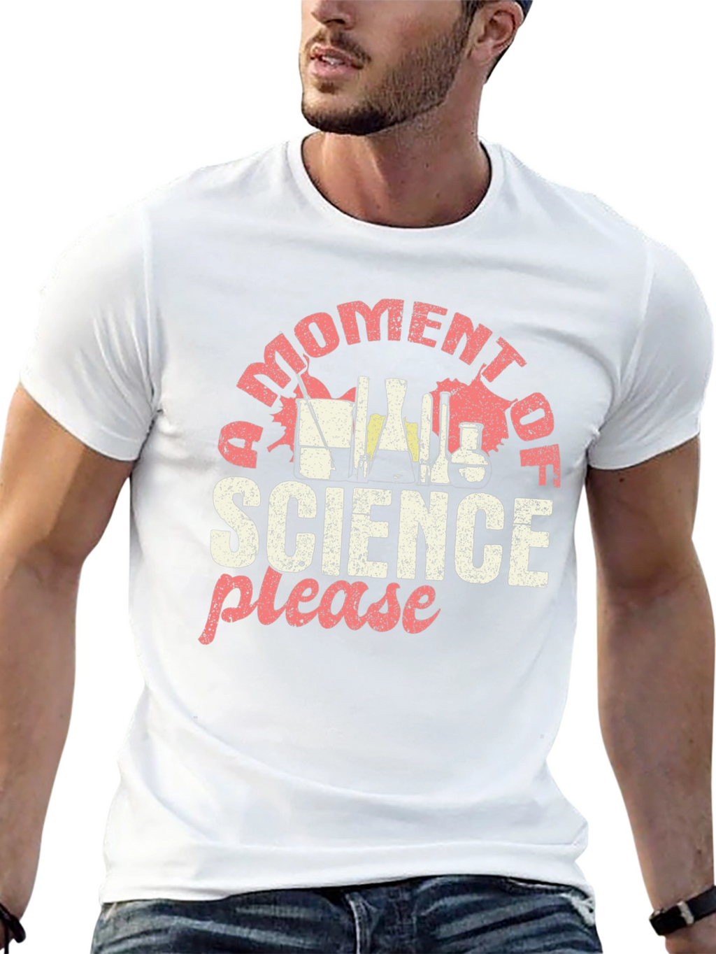 Science Graphic T-Shirt - Moment of Science Please