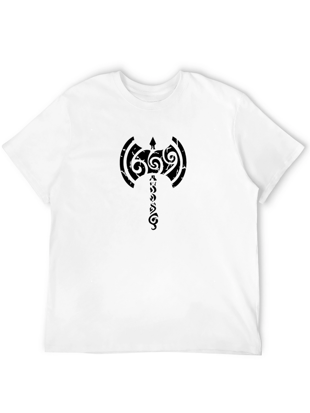 Tribal Axe Black T-Shirt - Viking Inspired