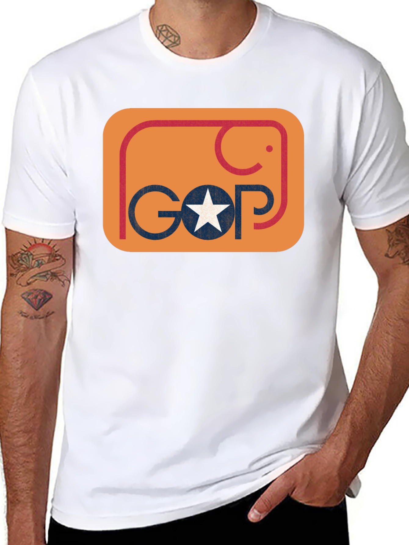 GOP Elephant Logo Graphic Tee - Political Pride