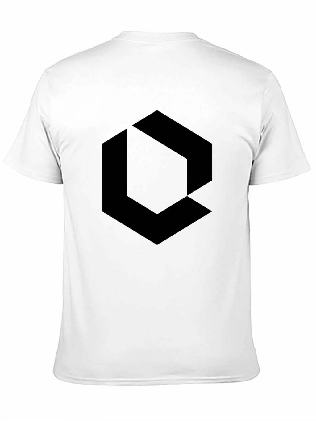 Black Geometric Graphic Tee - Modern Style