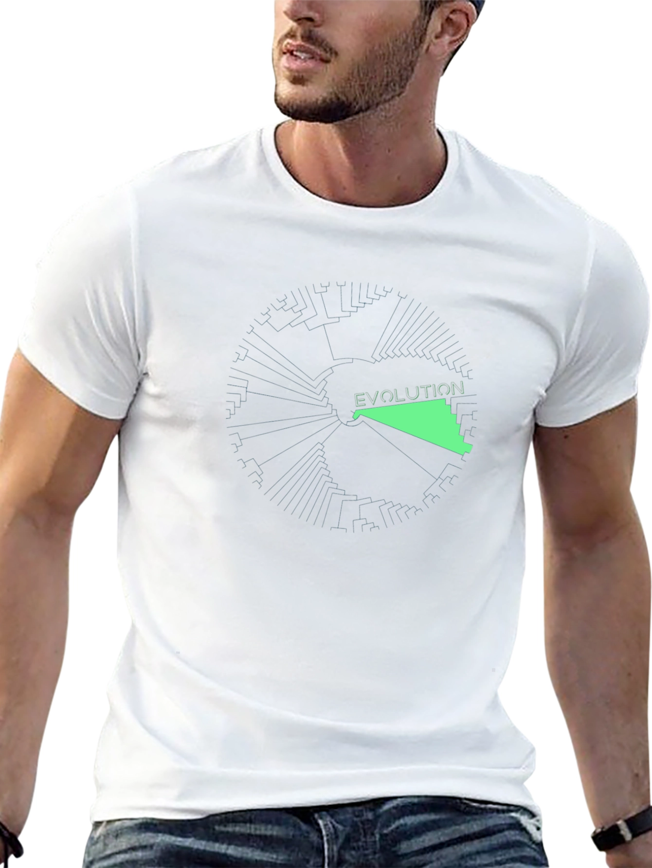 Evolution Black T-Shirt - Graphic Tee for Men