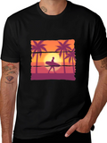 Sunset Surfer T-Shirt: Beach Vibes