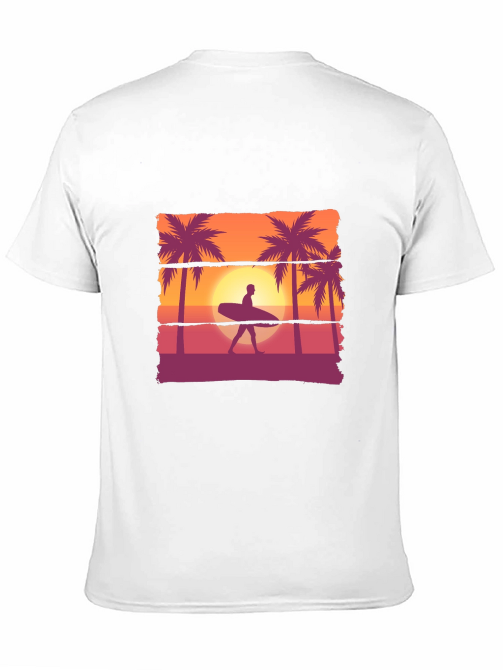 Sunset Surfer T-Shirt: Beach Vibes