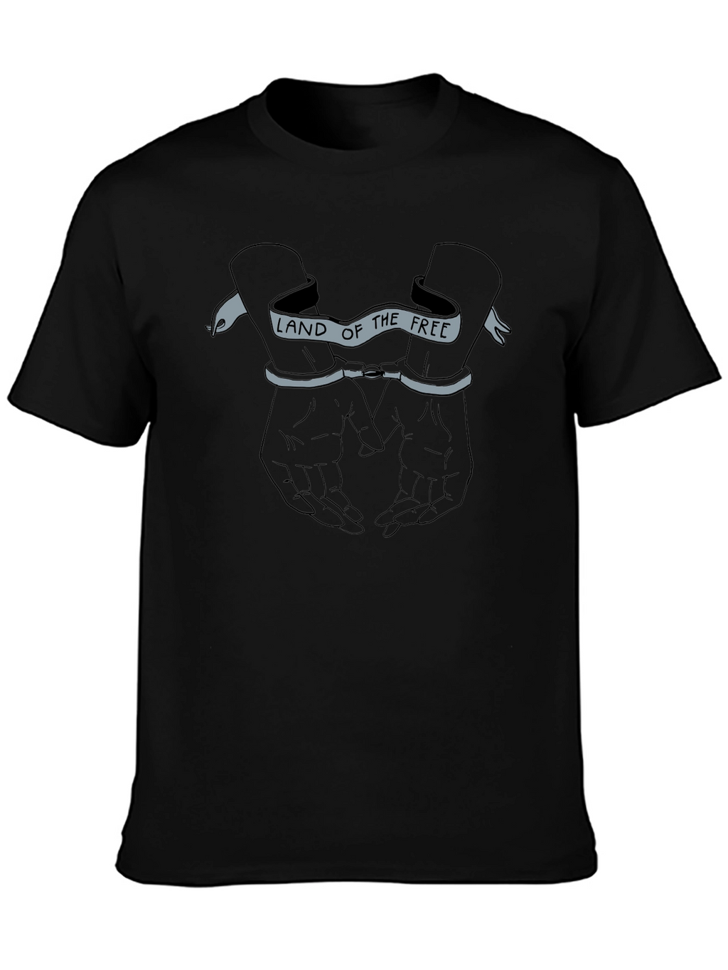 Land of the Free Graphic T-Shirt - Black