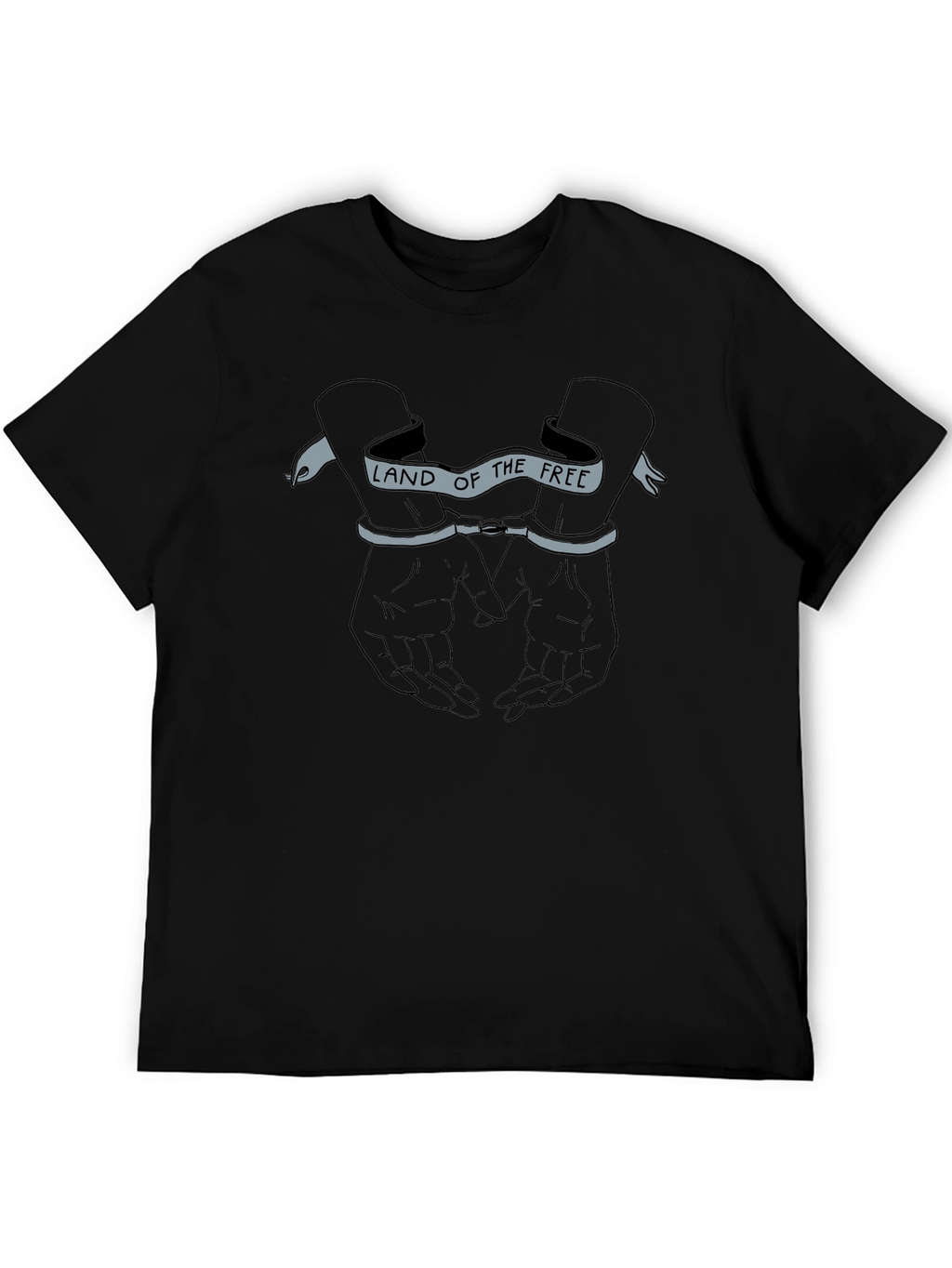 Land of the Free Graphic T-Shirt - Black