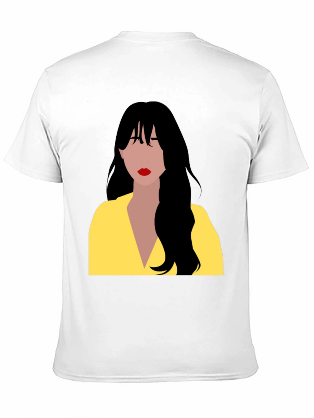 Woman Portrait Graphic T-Shirt - Casual Black Tee