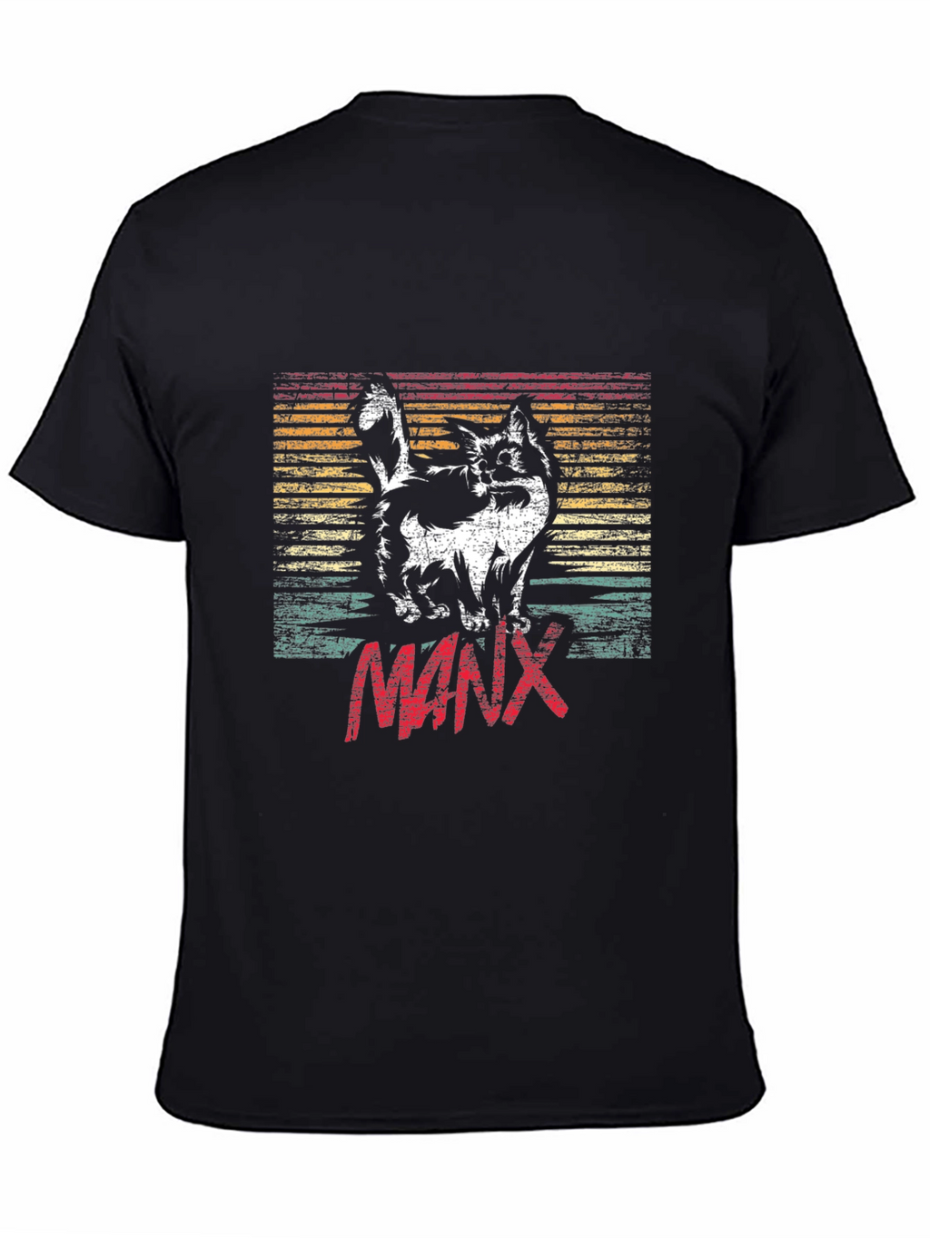 Retro Manx Cat T-Shirt