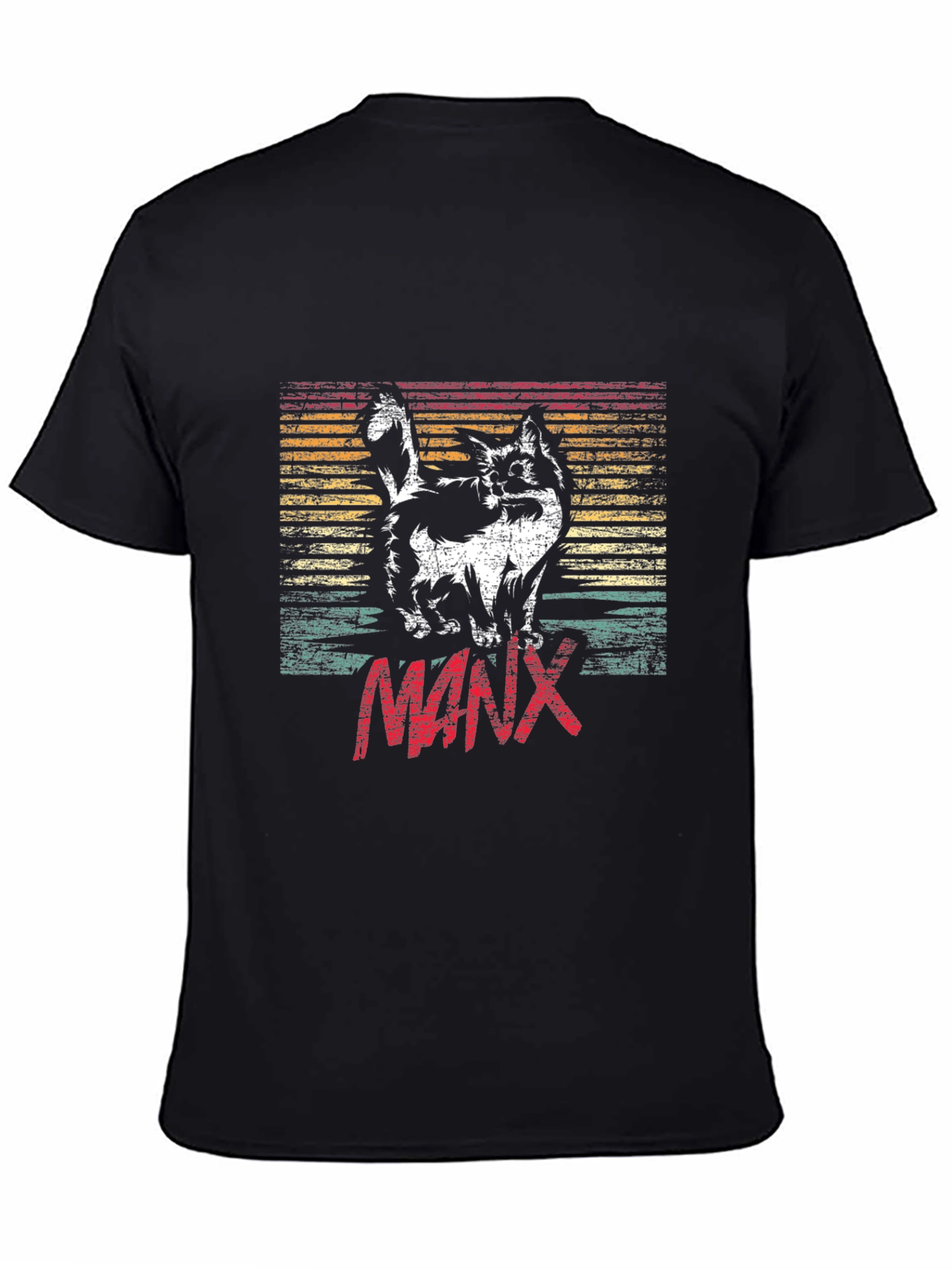 Retro Manx Cat T-Shirt