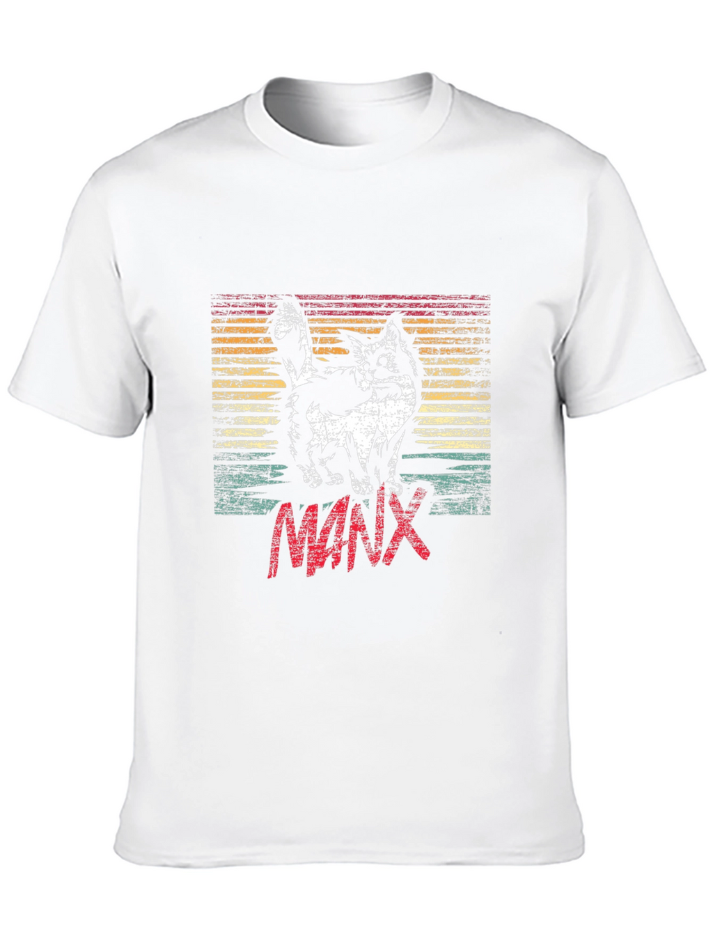 Retro Manx Cat T-Shirt