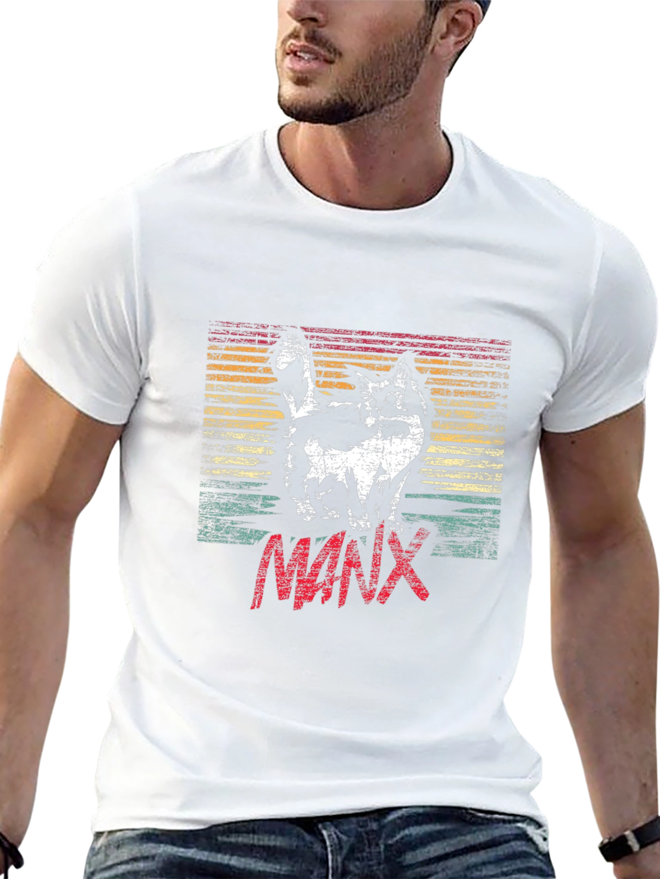 Retro Manx Cat T-Shirt