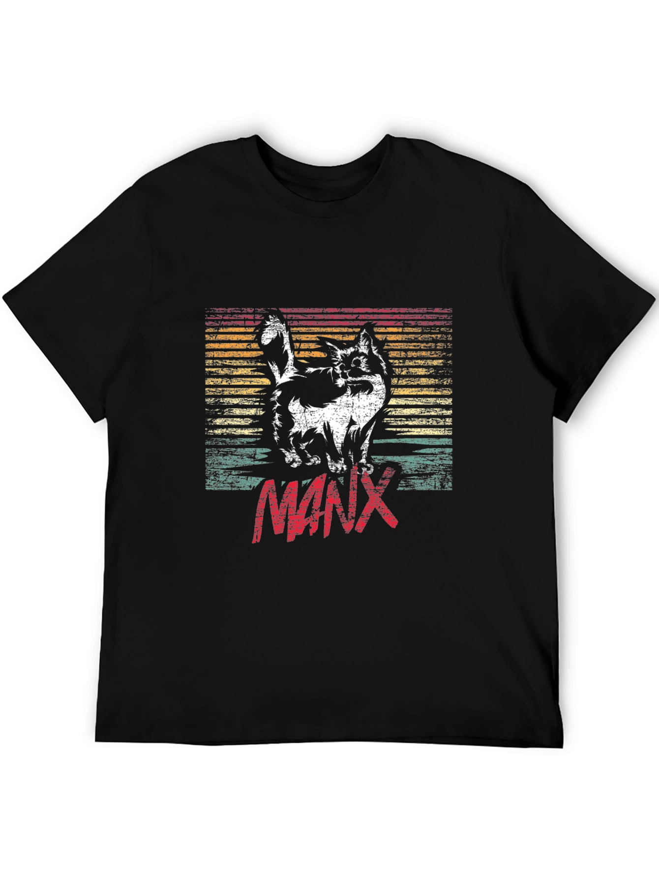 Retro Manx Cat T-Shirt