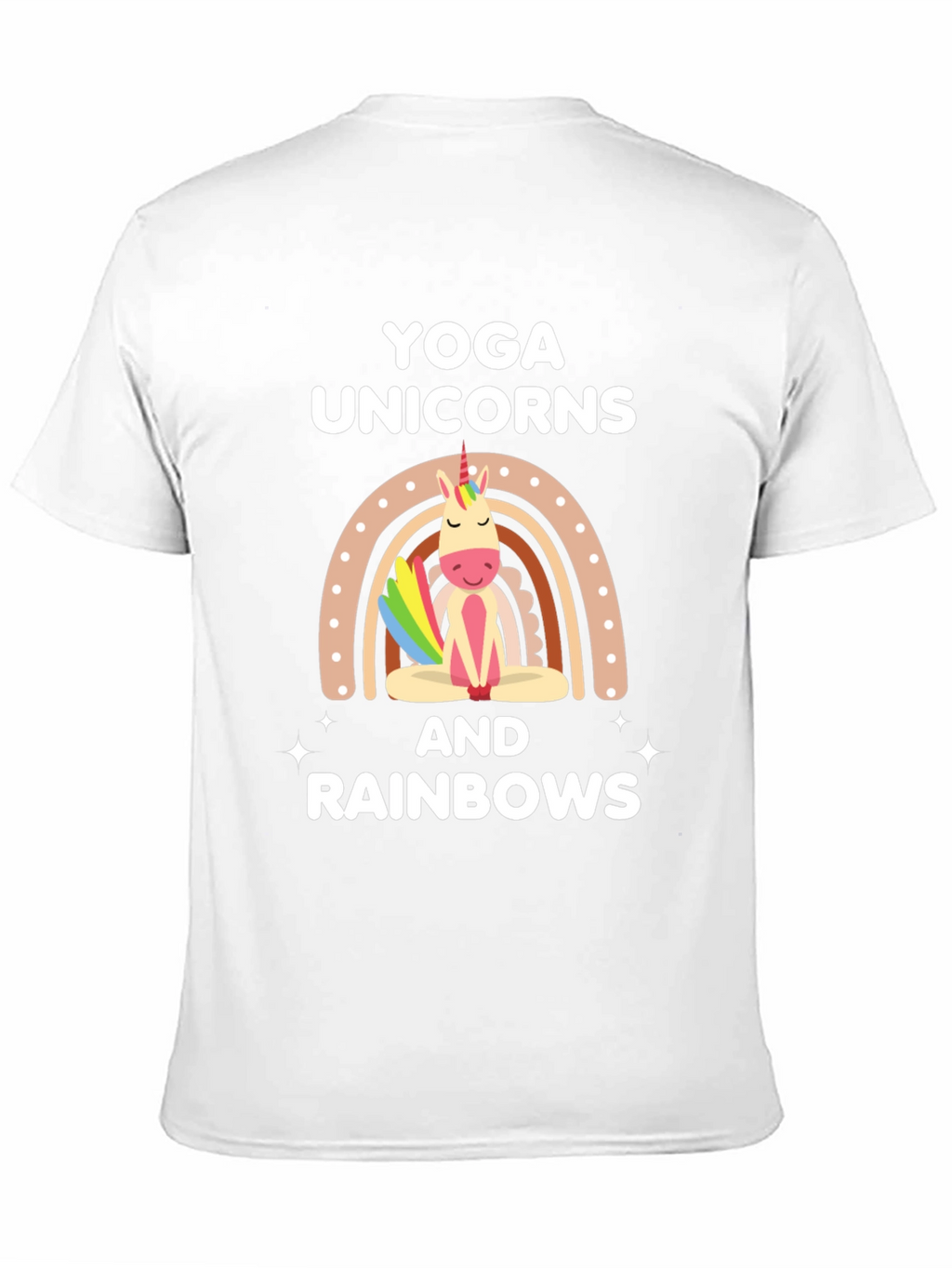 Yoga Unicorns & Rainbows Graphic T-Shirt