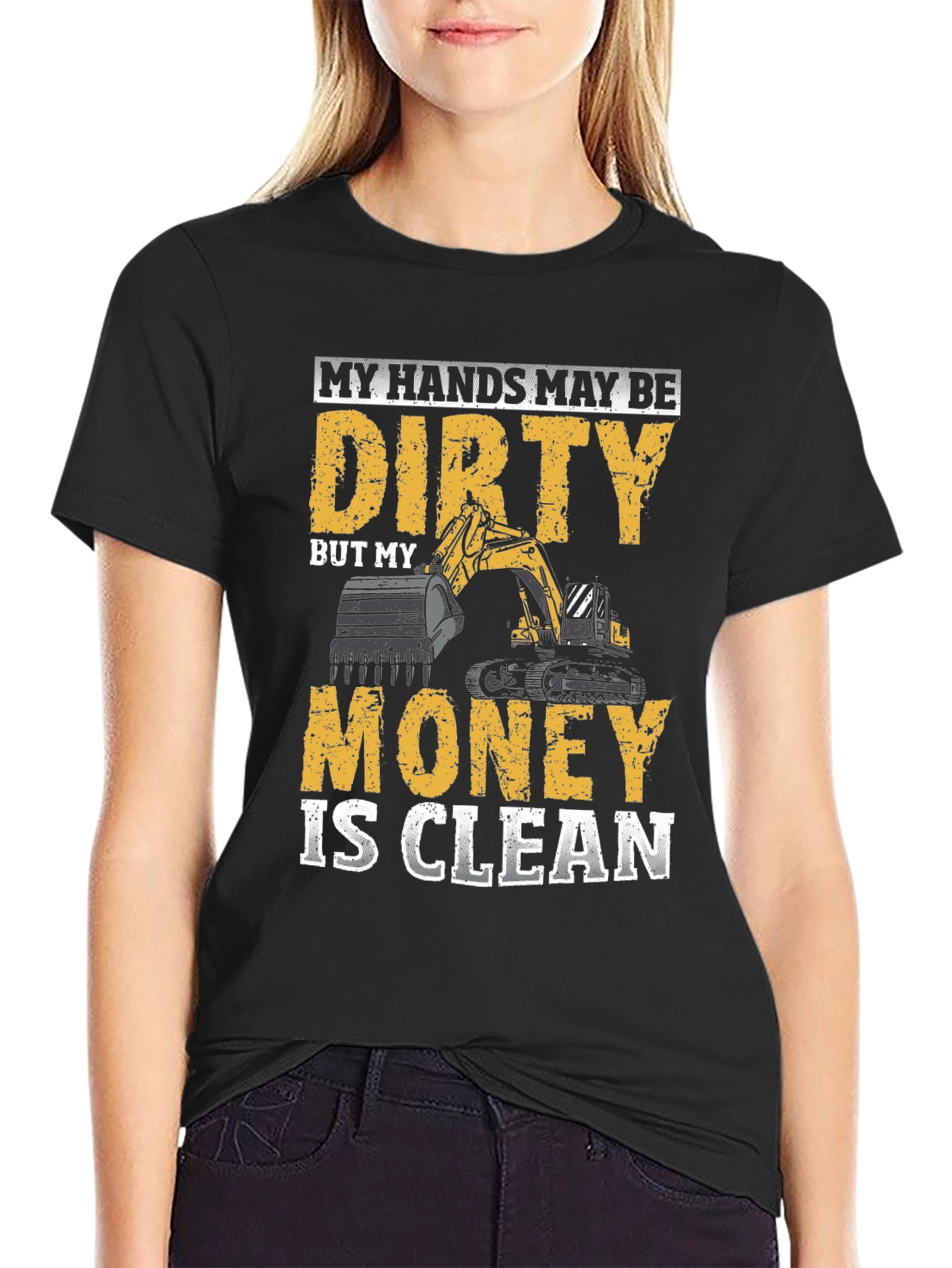 Dirty Hands Clean Money Black Graphic Tee