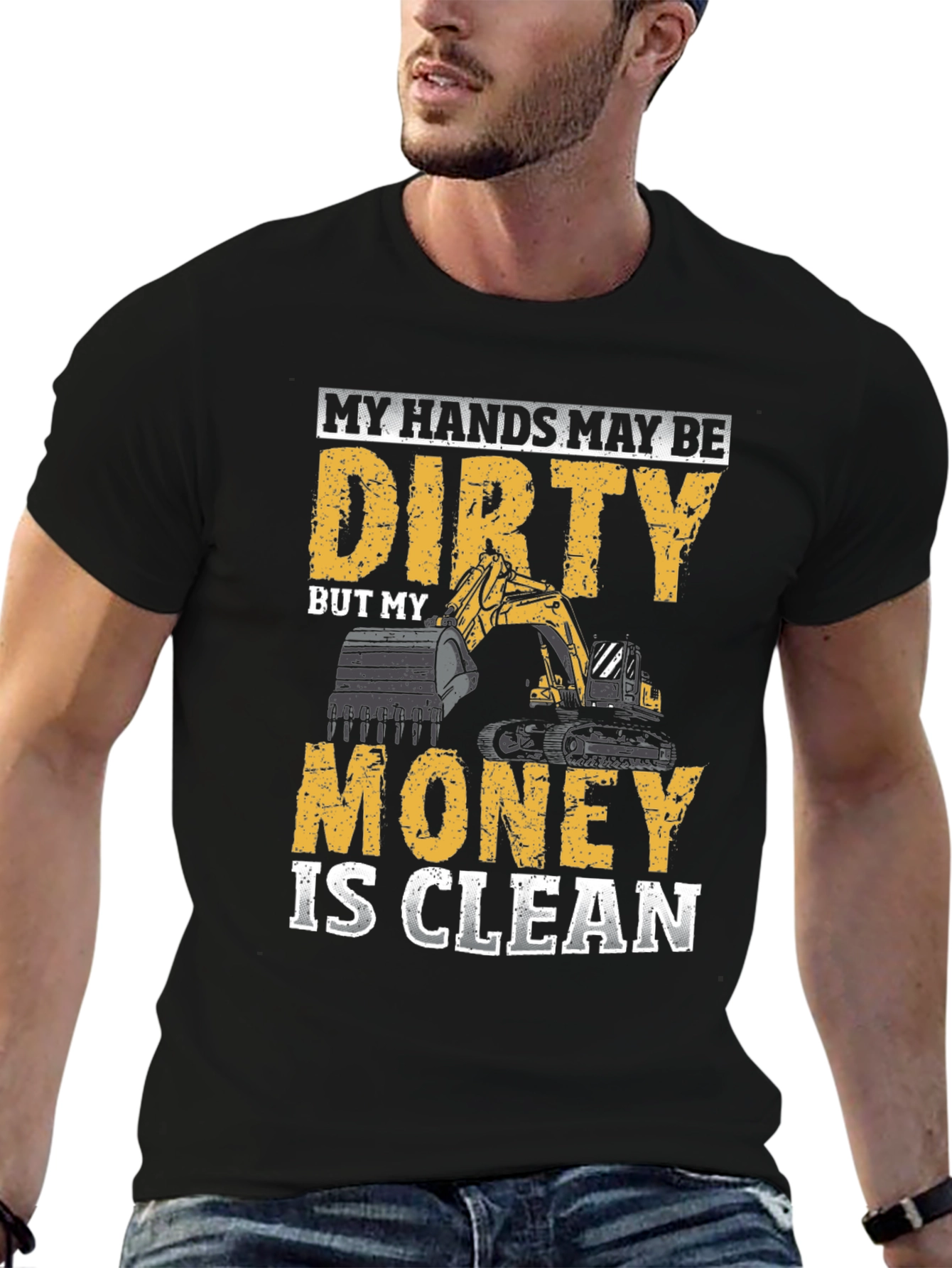 Dirty Hands Clean Money Black Graphic Tee