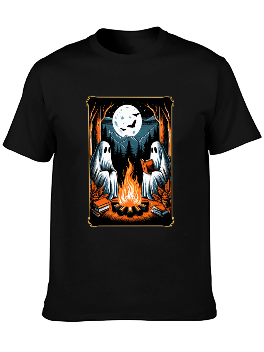 Ghost Campfire Reading T-Shirt