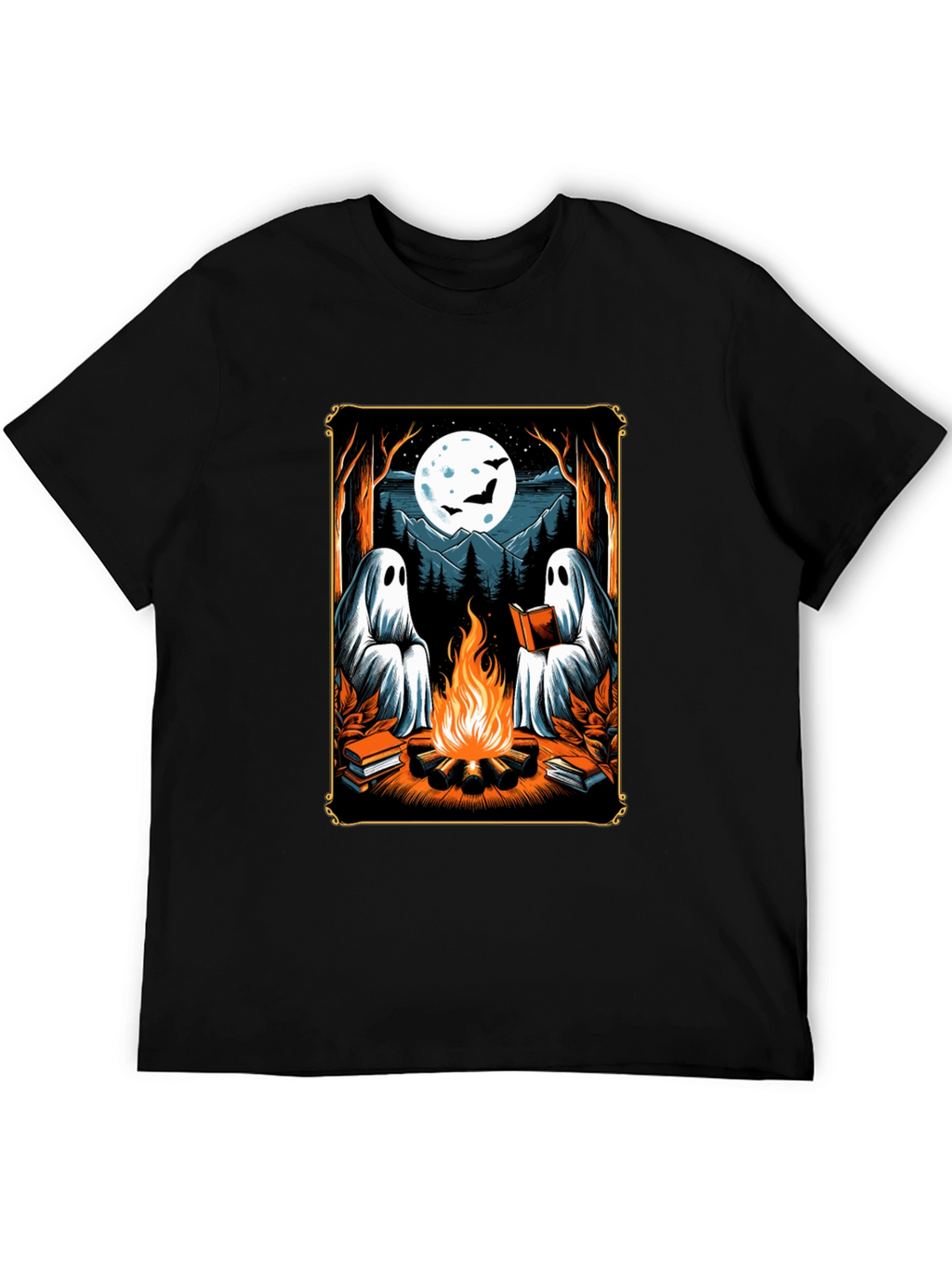 Ghost Campfire Reading T-Shirt