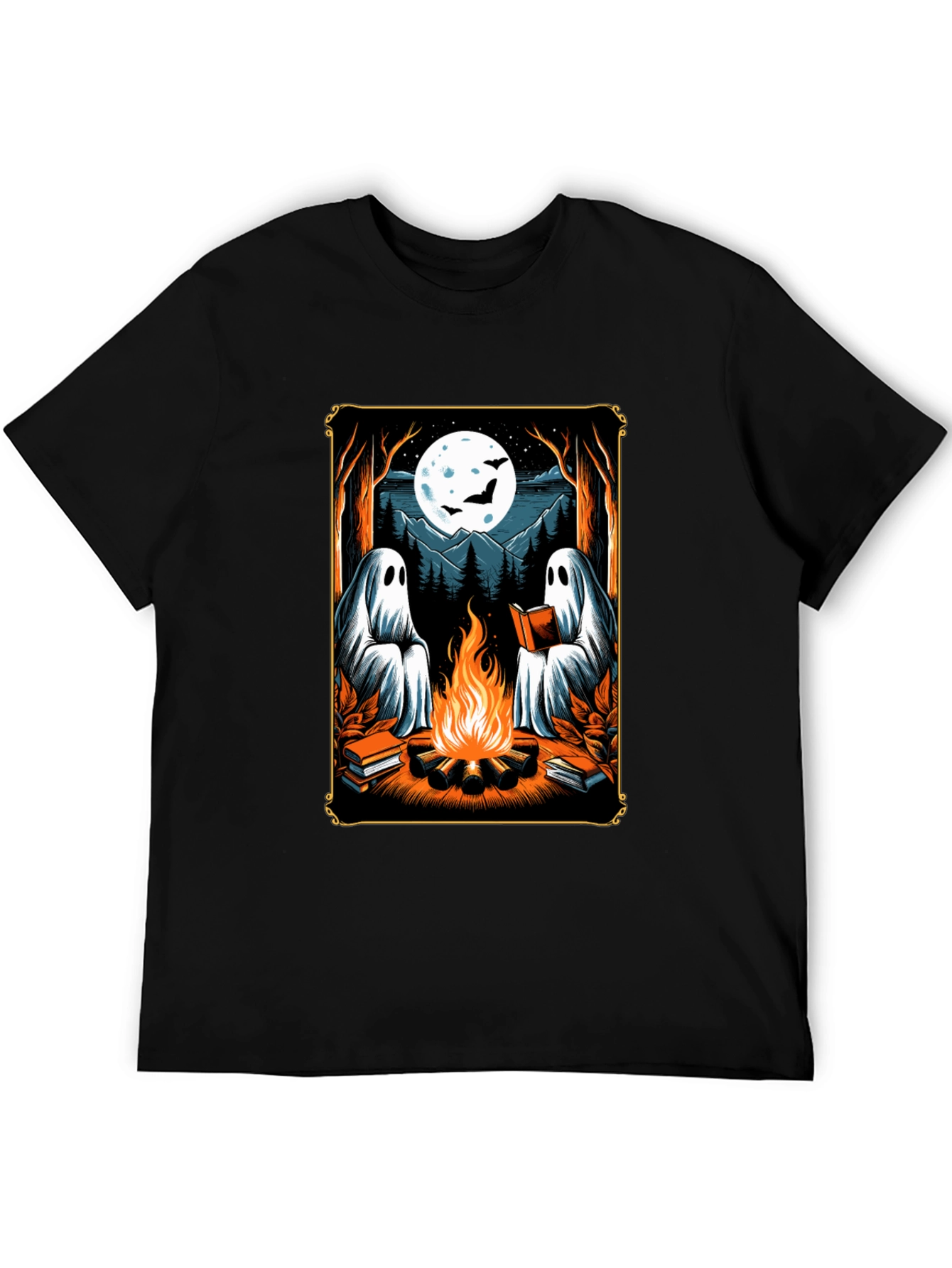 Ghost Campfire Reading T-Shirt