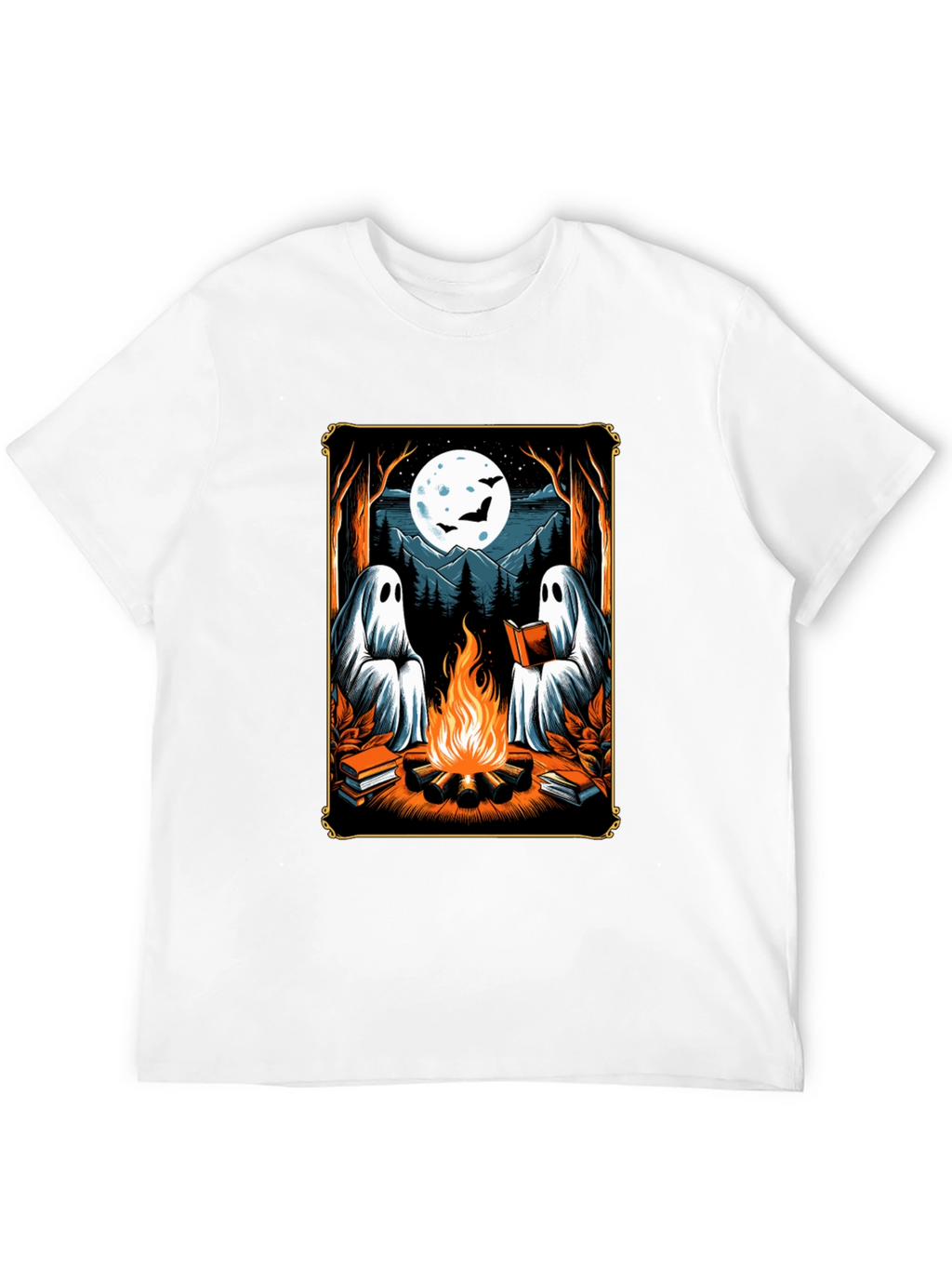 Ghost Campfire Reading T-Shirt