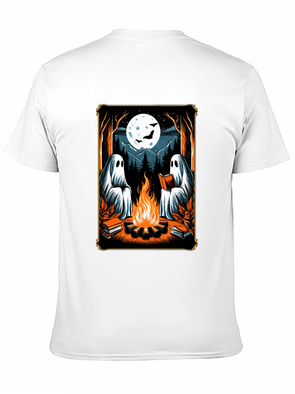 Ghost Campfire Reading T-Shirt