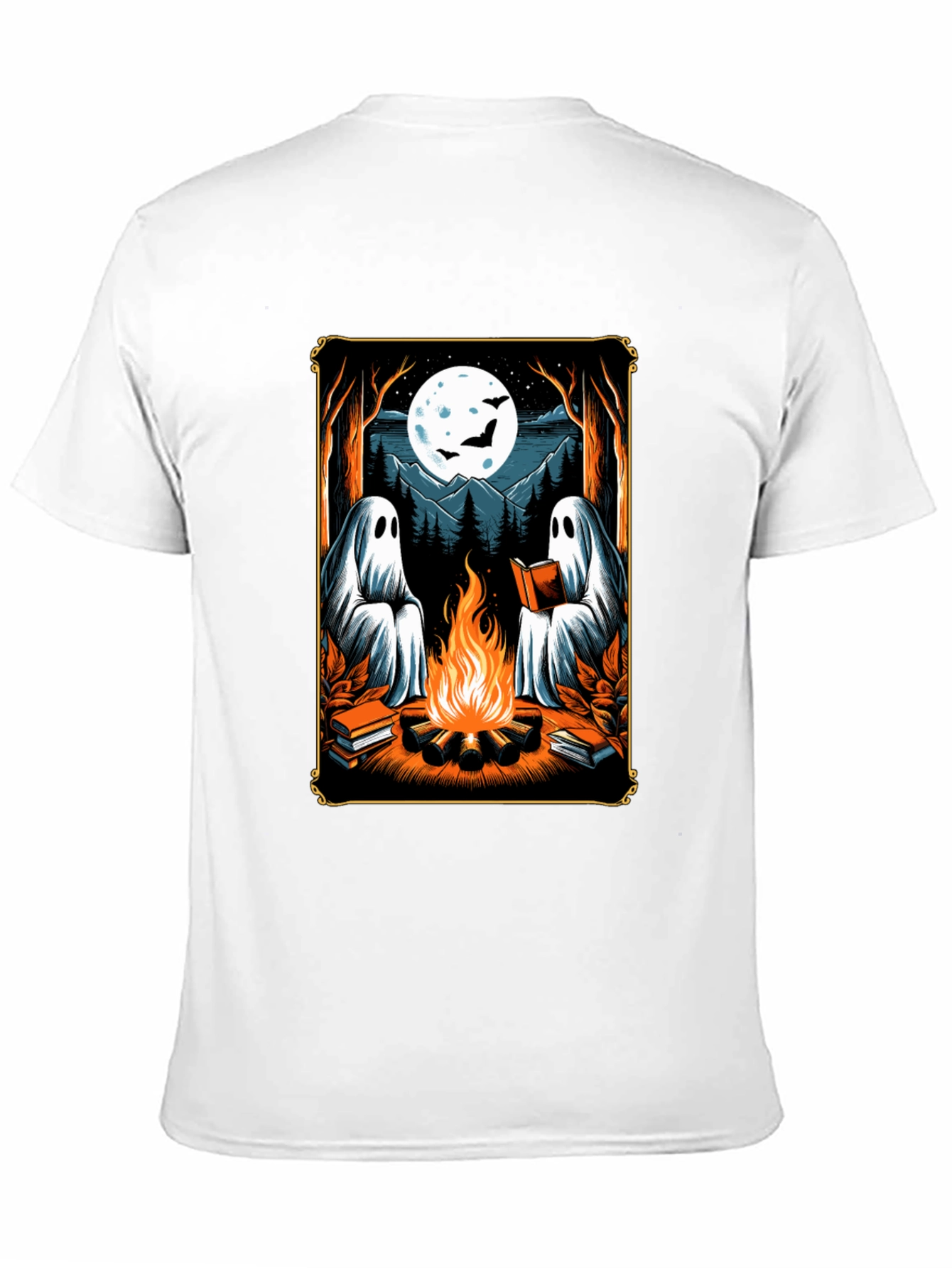 Ghost Campfire Reading T-Shirt