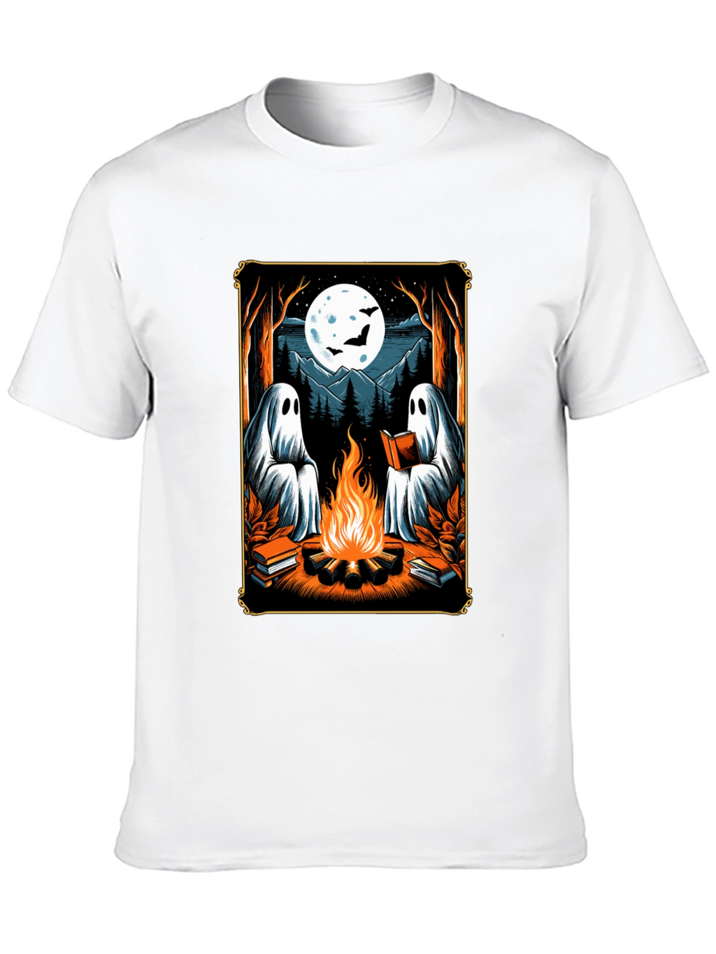 Ghost Campfire Reading T-Shirt