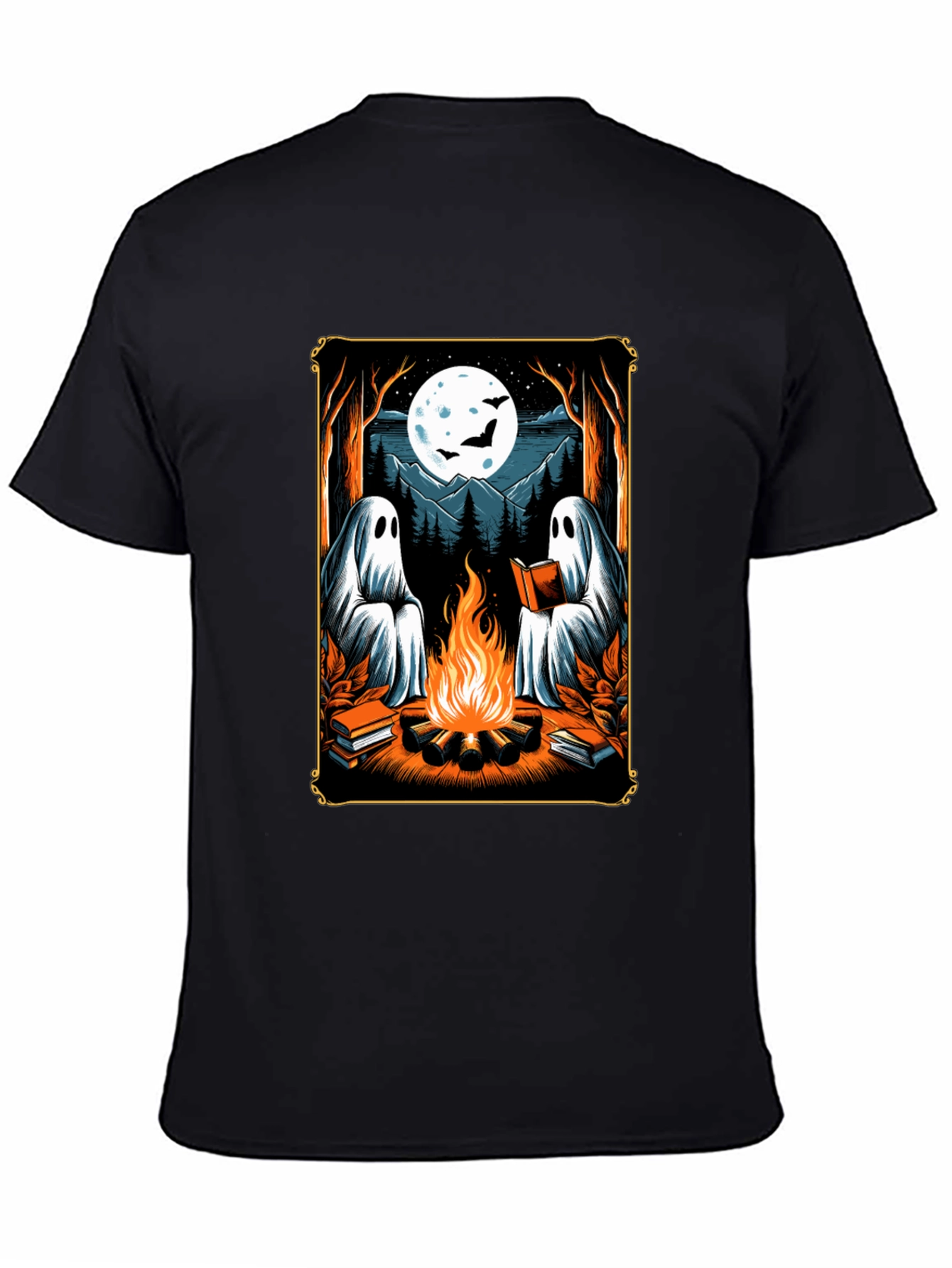 Ghost Campfire Reading T-Shirt