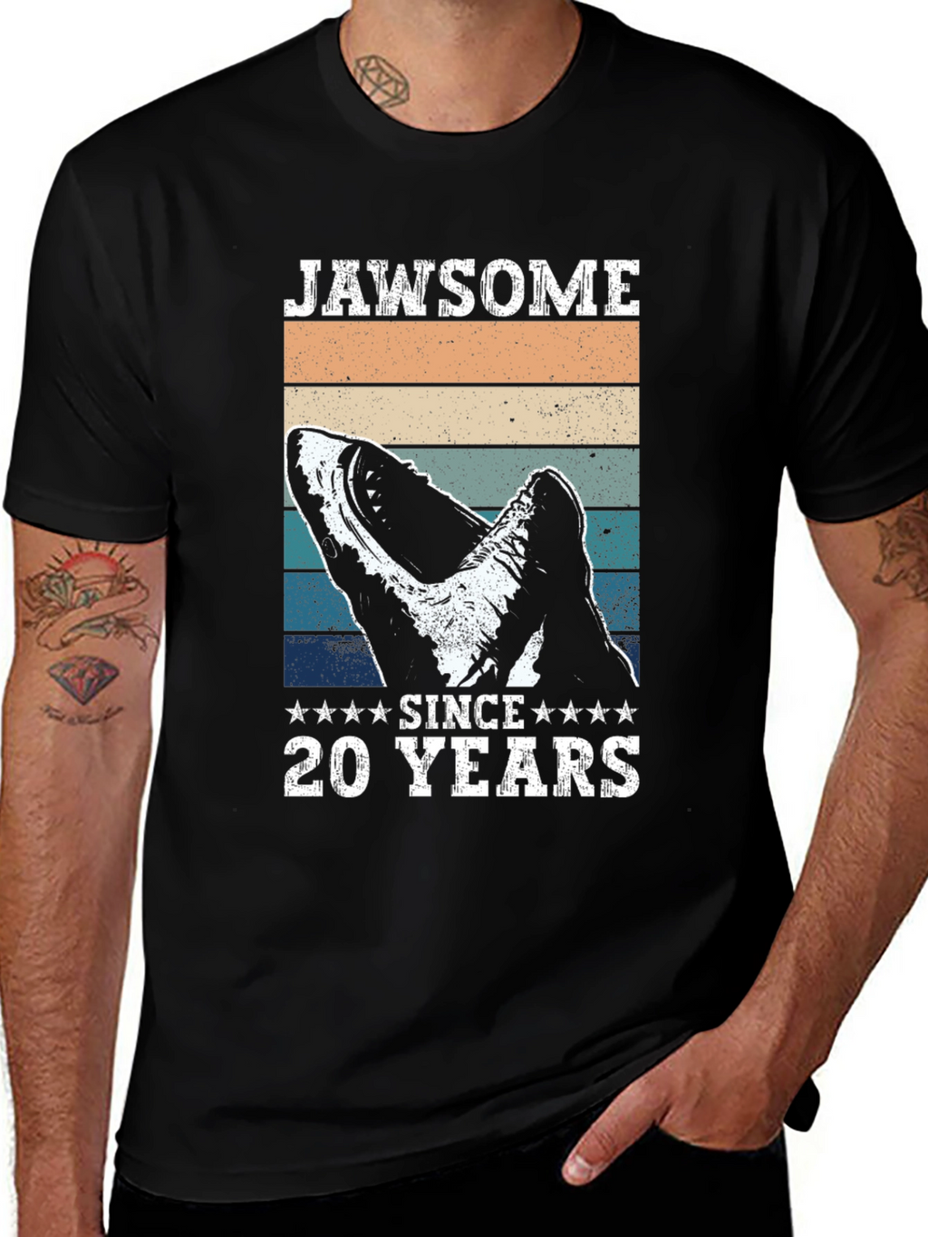 Jawsome Since 20 Years Shark T-Shirt