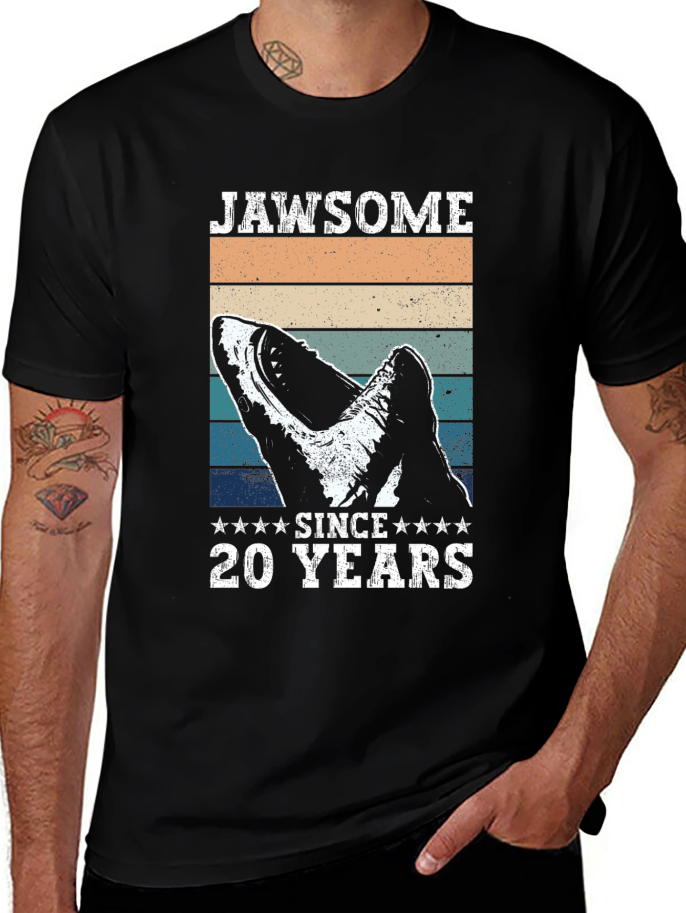 Jawsome Since 20 Years Shark T-Shirt