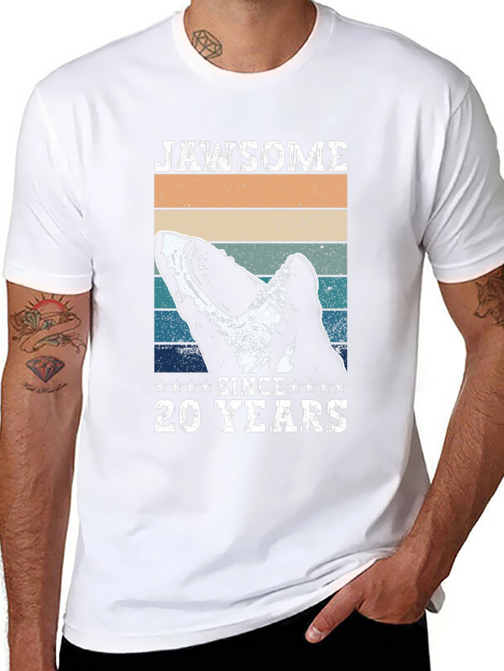 Jawsome Since 20 Years Shark T-Shirt