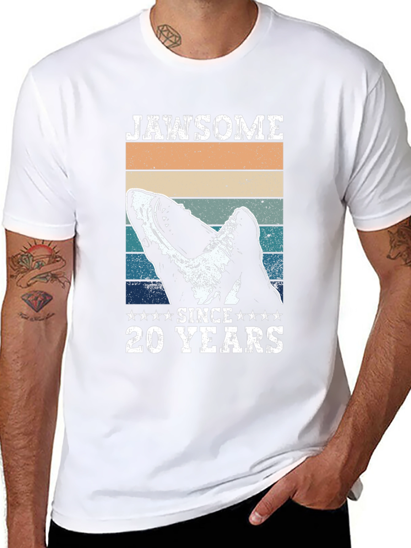 Jawsome Since 20 Years Shark T-Shirt