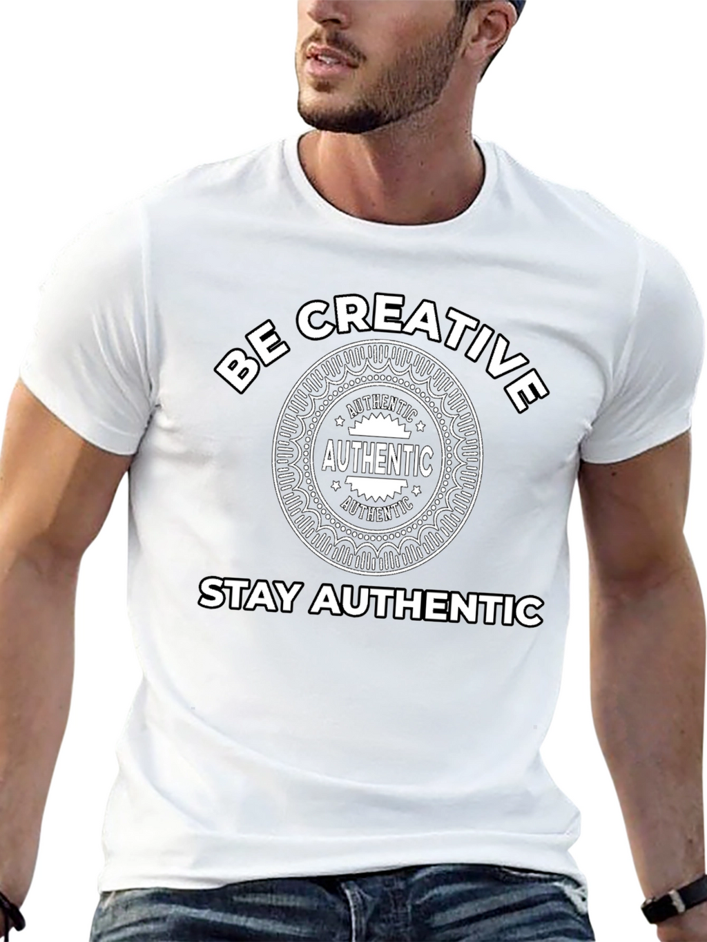 Be Creative Stay Authentic Graphic Tee
