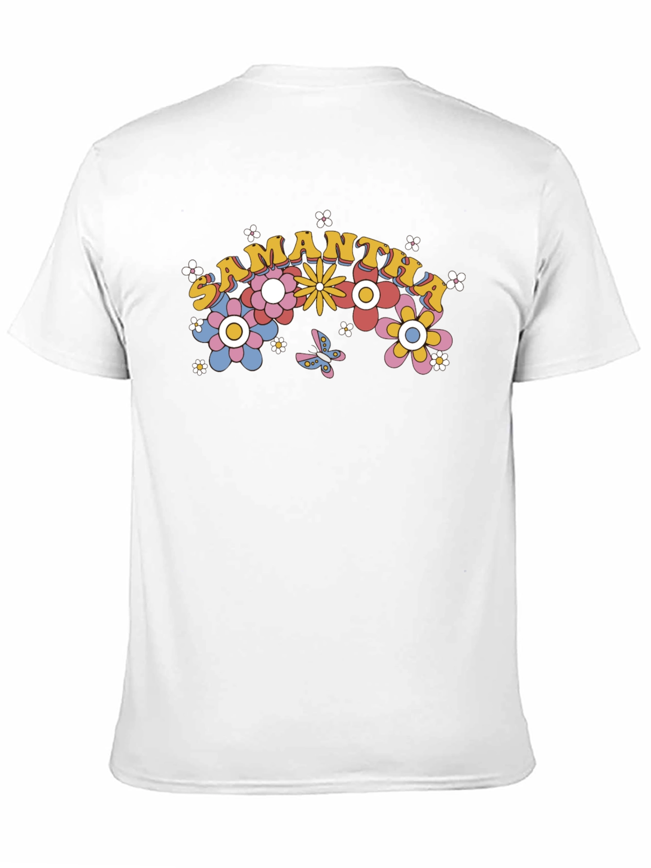 Samantha Floral Rainbow T-Shirt