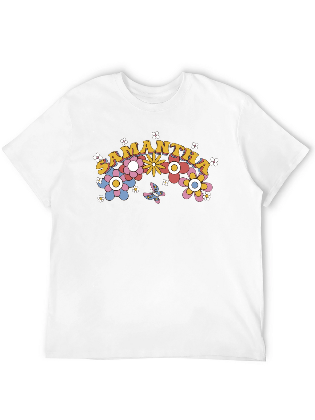 Samantha Floral Rainbow T-Shirt