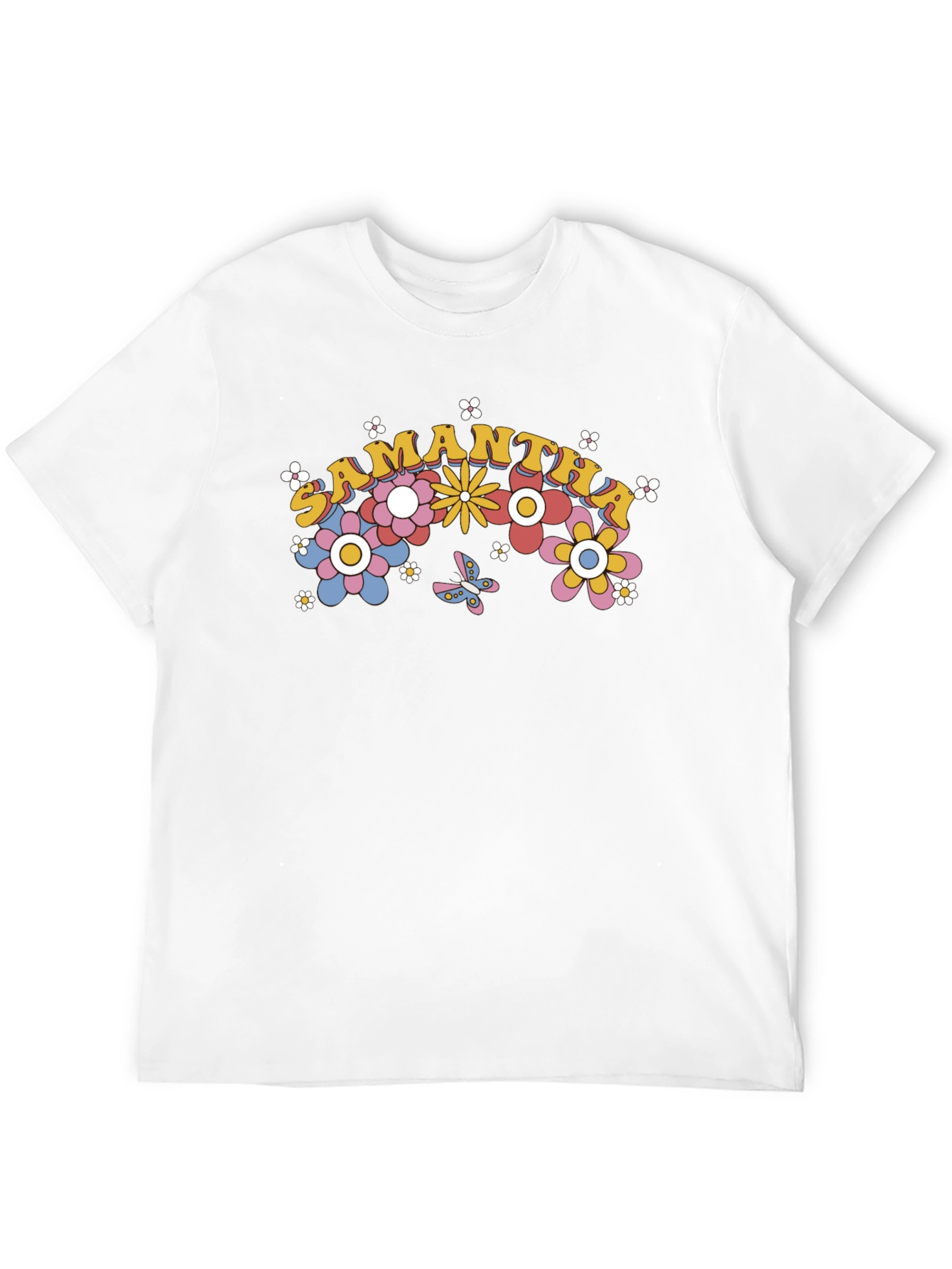 Samantha Floral Rainbow T-Shirt