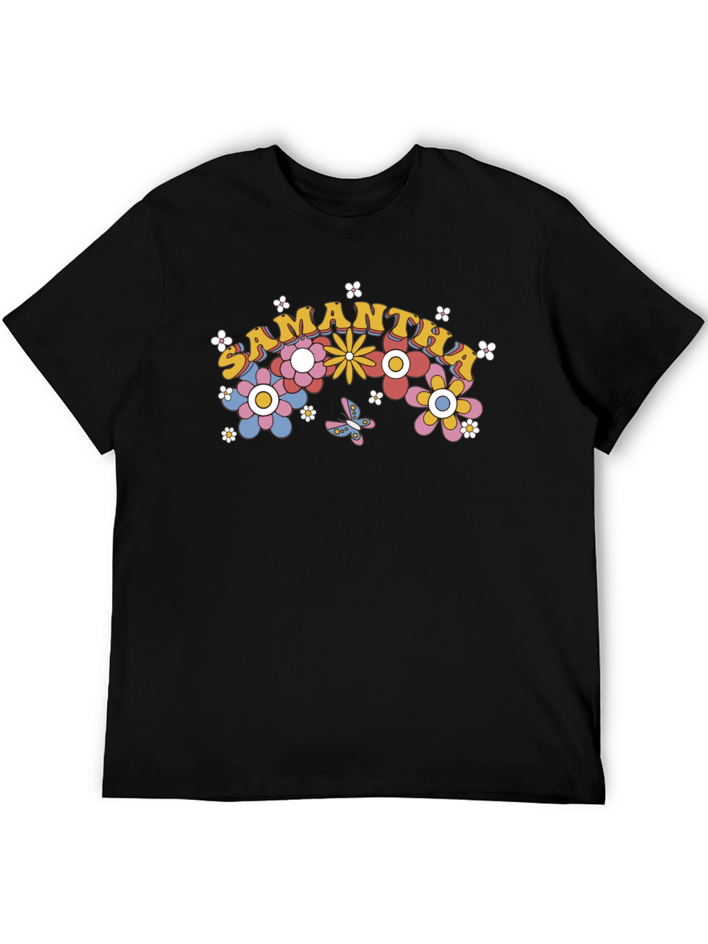Samantha Floral Rainbow T-Shirt