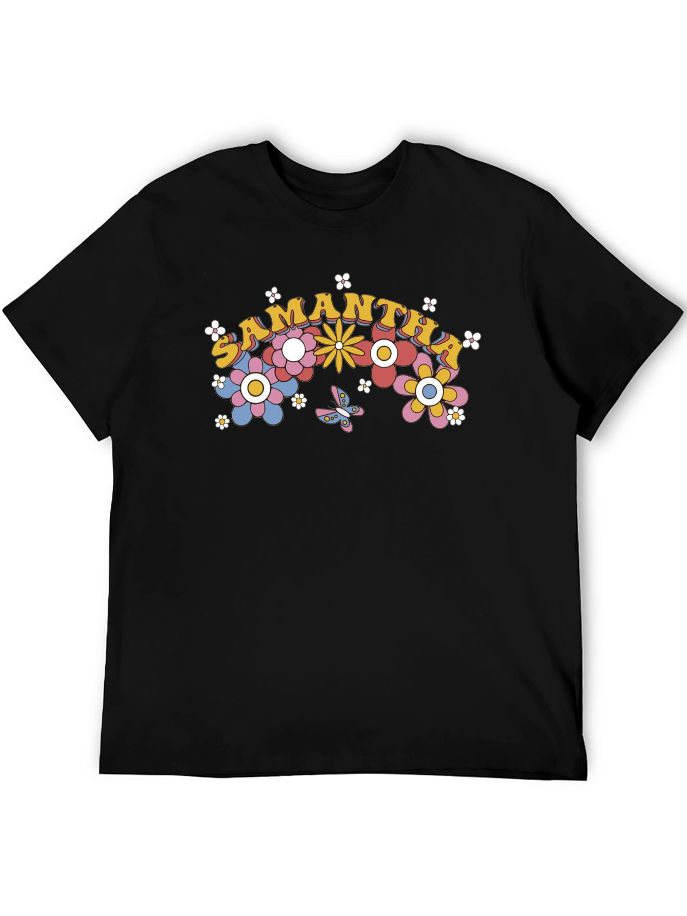 Samantha Floral Rainbow T-Shirt