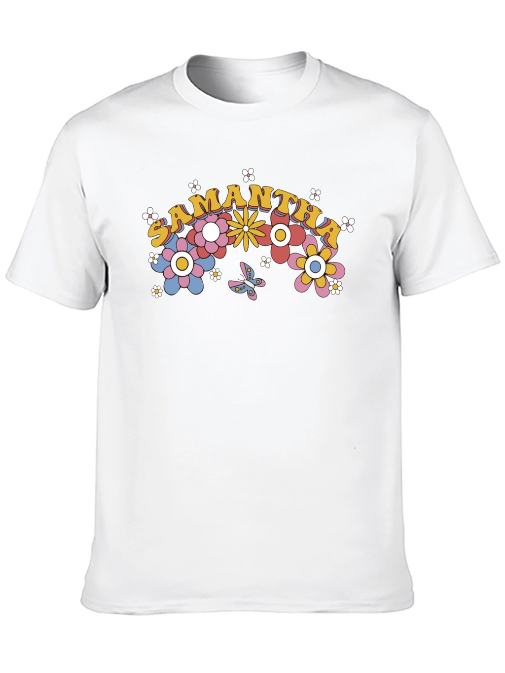 Samantha Floral Rainbow T-Shirt