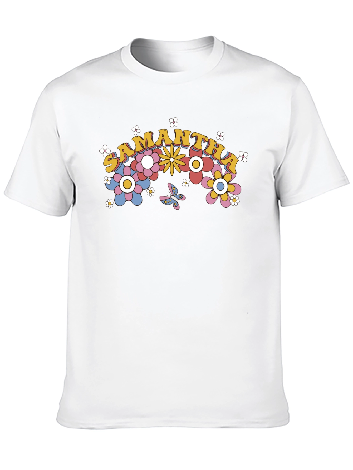 Samantha Floral Rainbow T-Shirt
