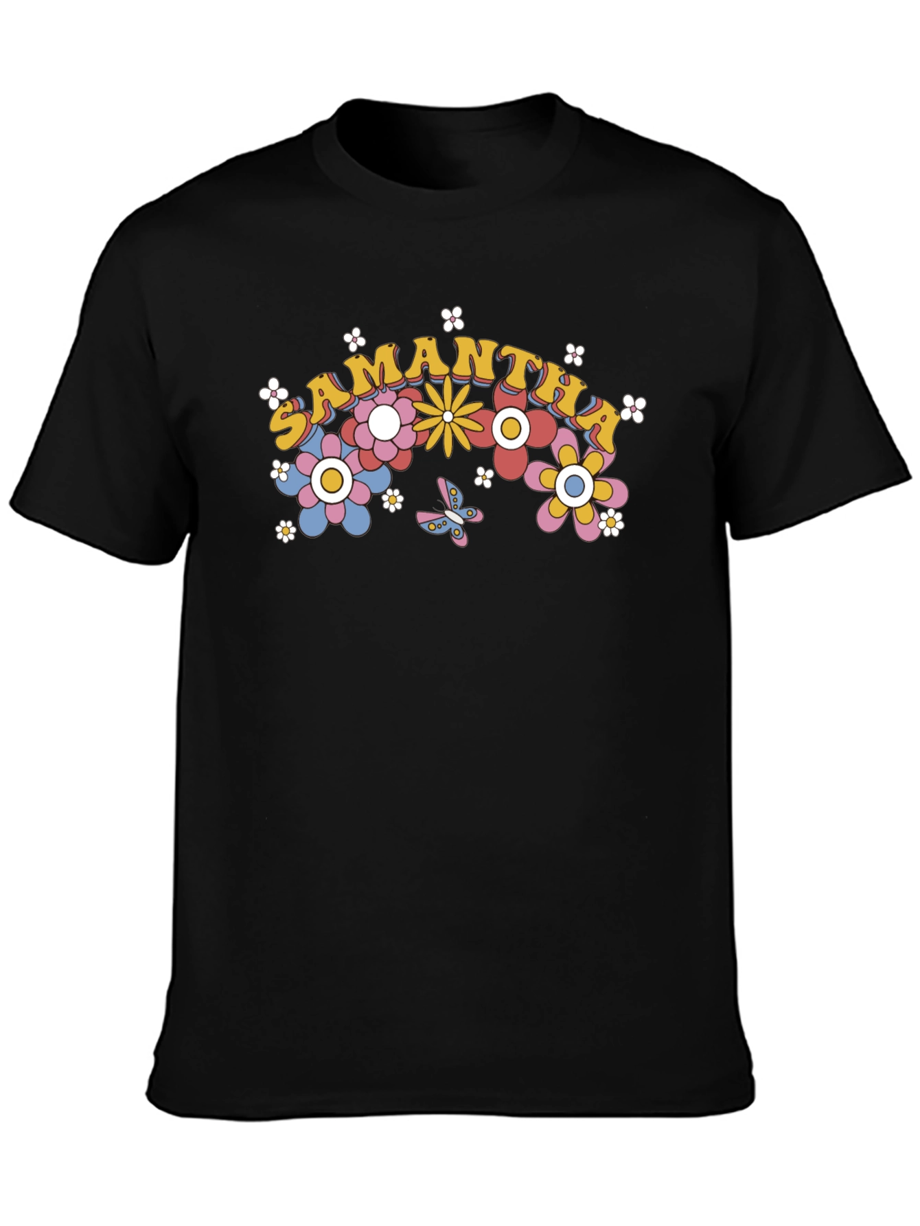 Samantha Floral Rainbow T-Shirt